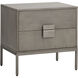 Jade 25.5 X 24.5 inch Antique Silver / Ash Grey Night Stand